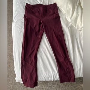Maroon Lululemon leggings